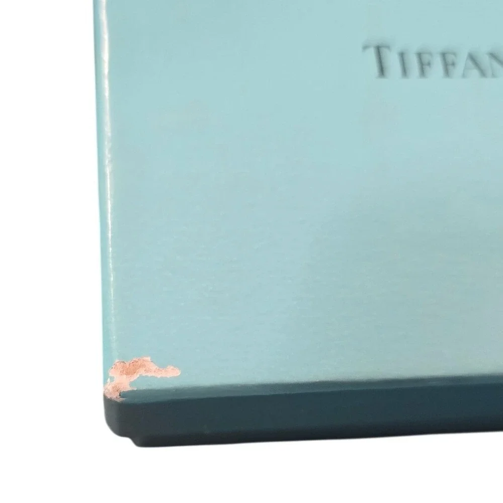 Tiffany & Co Blue Jewelry Box and Felt Pouch Packaging Set Classic Logo flaw